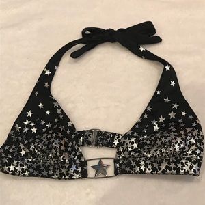 Victoria’s Secret black with stars bikini top